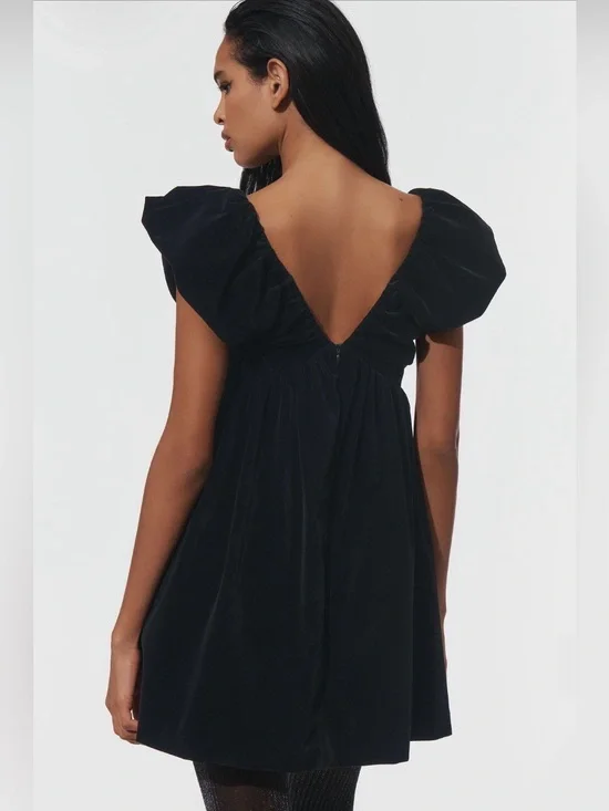 anthropologie black velvet bow dress Velvet Bow Dress Anthropologie